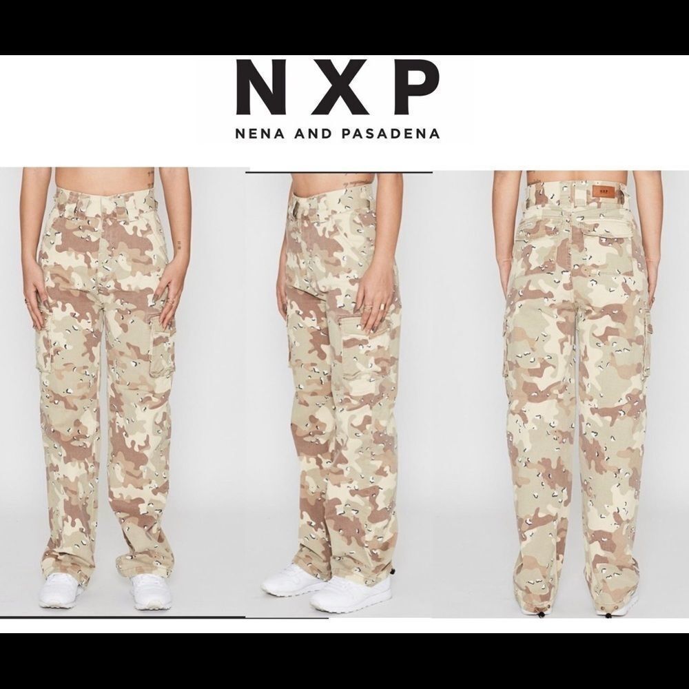 NXP Nena & Pasadena gold eagle camp pants Sz 28